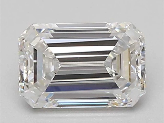 Emerald diamond 0.90 ct e/vs1 (hrd certified) - afbeelding 1 van  4
