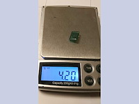 Emerald rechthoekig gevormd-natuurlijk groen gewonnen -4,2 cts - afbeelding 2 van  5