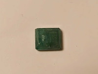 Emerald rechthoekig gevormd-natuurlijk groen gewonnen -4,5 cts - afbeelding 1 van  6