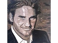 Emile - portret van roger federer - olie op doek - afbeelding 1 van  12