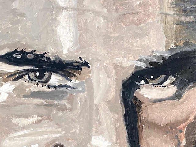 Emile - portret van roger federer - olie op doek - afbeelding 7 van  12
