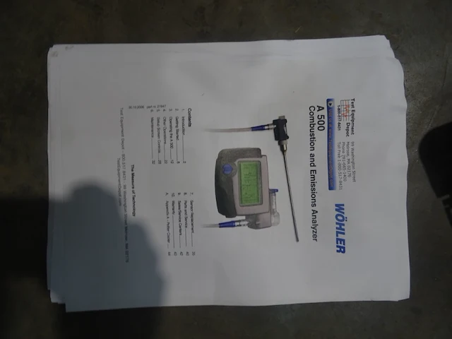 Emissie tester wholer - afbeelding 6 van  6