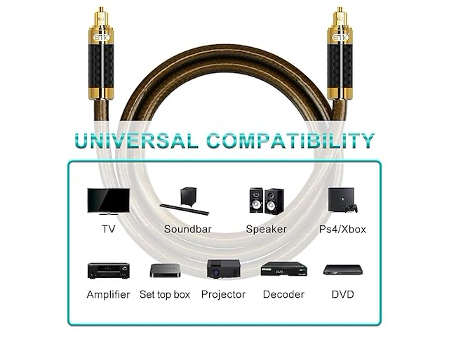 Emk optische audiokabel - afbeelding 2 van  4