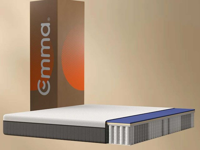Emma hybrid ii matras | traagschuim & pocketspoelen | 140x200 cm - afbeelding 1 van  10