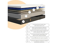 Emma hybrid ii matras | traagschuim & pocketspoelen | 140x200 cm - afbeelding 8 van  10