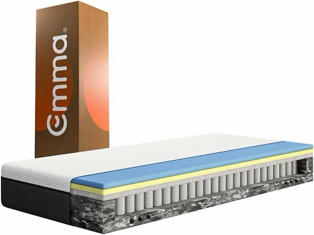 Emma hybride matras | memory foam & pocket coils | 120x190 cm - afbeelding 2 van  8