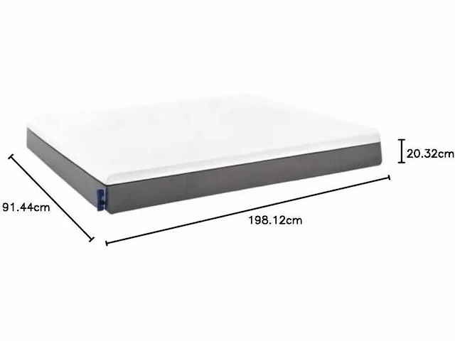 Emma original foam matras 90x200 cm + boxspring - afbeelding 7 van  10