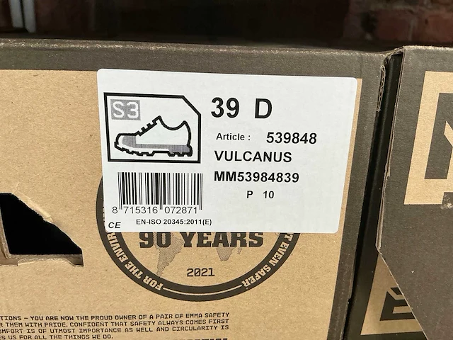 Emma vulcanus veiligheidsschoenen (19x) - afbeelding 3 van  3