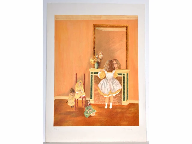 Emmanuelle baudais - les poupées - litho - afbeelding 2 van  6