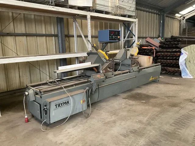 Emmegi nova 450/trd-450-e aluminium dubbel kop afkortcirkelzaagmachine - afbeelding 10 van  16