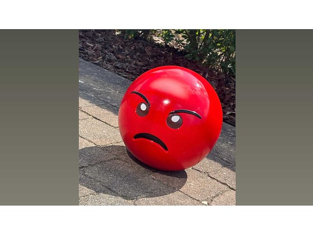Emoji boos h30cm - afbeelding 1 van  1