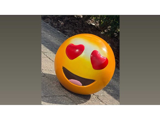Emoji hartje h30cm - afbeelding 1 van  1