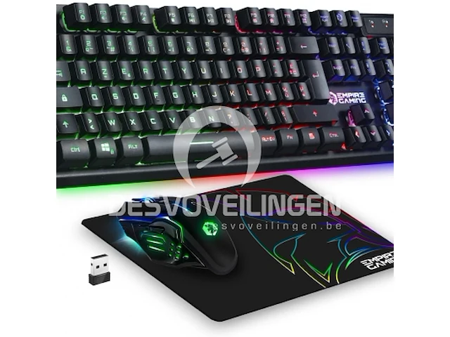 Empire gaming - armor rf800 wireless gaming keyboard mouse pack - afbeelding 1 van  8