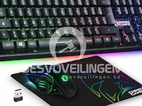 Empire gaming - armor rf800 wireless gaming keyboard mouse pack - afbeelding 1 van  8