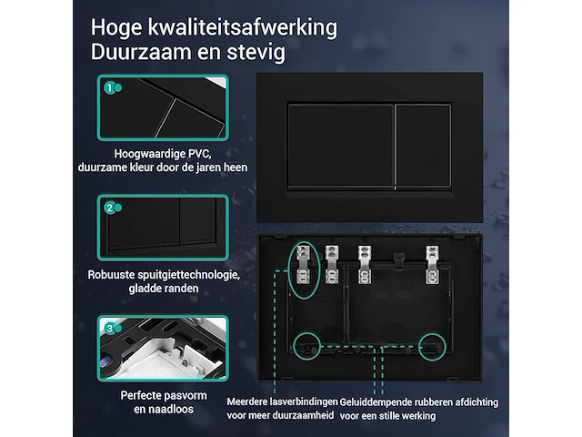 Empyreal plaat met uitlaatactivatoren en inbouwframe, geschikt voor geberit sigma - afbeelding 4 van  6