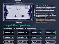 Empyreal plaat met uitlaatactivatoren en inbouwframe, geschikt voor geberit sigma - afbeelding 5 van  6