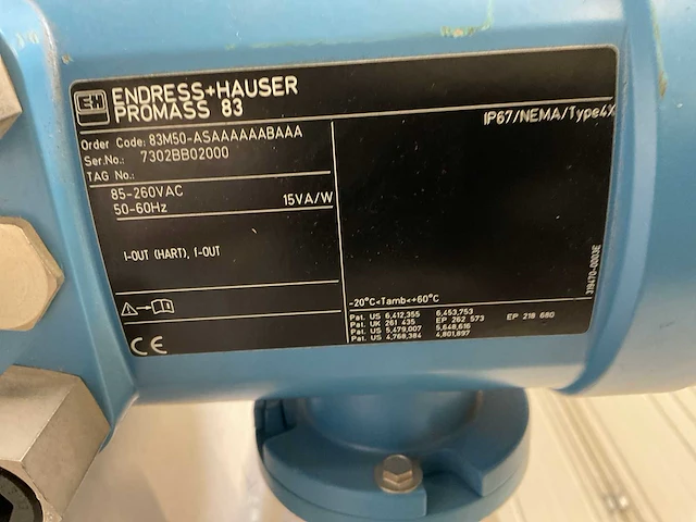 Endress+hauser promass m / promass 83 flowmeter - afbeelding 10 van  12