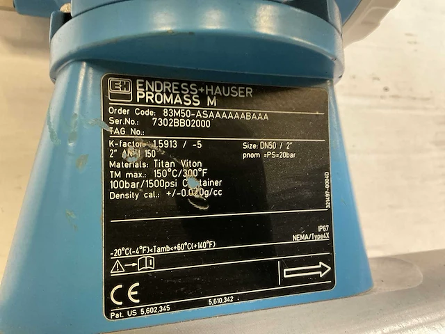 Endress+hauser promass m / promass 83 flowmeter - afbeelding 9 van  12