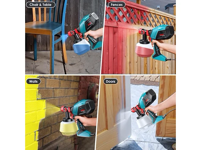 Eneacro hvlp elektrisch verfspuitpistool - afbeelding 4 van  6