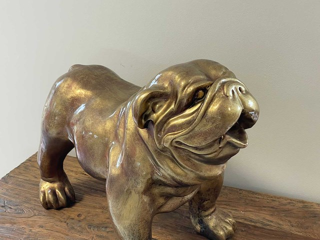 Engelse bulldog staand goud - afbeelding 2 van  2