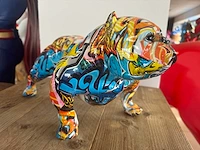 Engelse bulldog staand graffiti h22,5cm - afbeelding 2 van  3