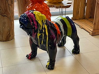 Engelse bulldog zwart trash h70cm x l90cm - afbeelding 1 van  4