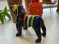 Engelse bulldog zwart trash h70cm x l90cm - afbeelding 2 van  4