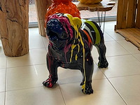 Engelse bulldog zwart trash h70cm x l90cm - afbeelding 3 van  4