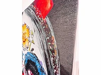 Enigma - handgemaakt wandtapijt. 160x120 cm -+ / exclusief en gemaakt - niet ingelijst - afbeelding 6 van  8