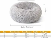 Enjamoy pluche donut hondenbed - afbeelding 3 van  4