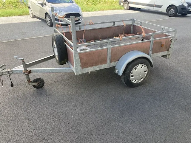 Enkelassige niet geremde aanhangwagen - afbeelding 3 van  6