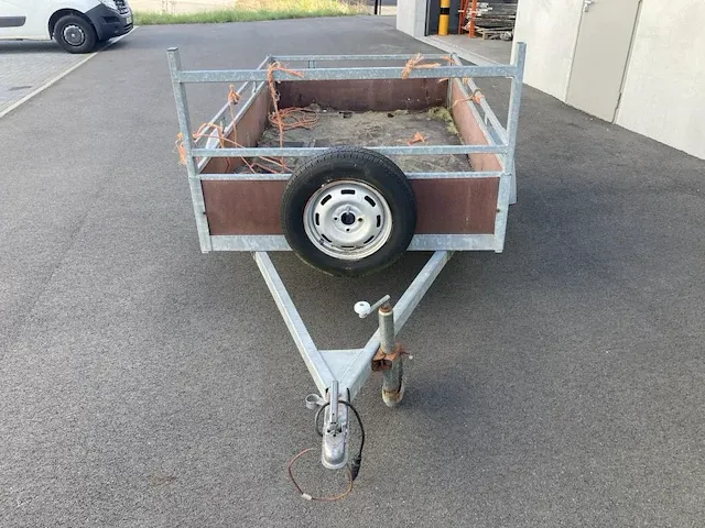 Enkelassige niet geremde aanhangwagen - afbeelding 4 van  6