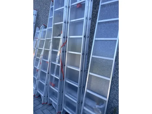 Enkele ladder 1x11 aluminium - afbeelding 5 van  7