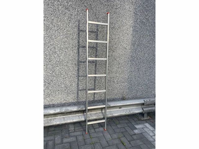 Enkele ladder 1x7 aluminium - afbeelding 3 van  3
