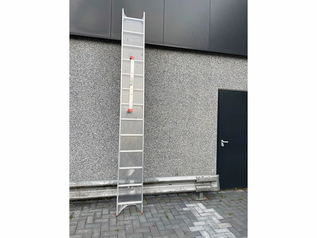 Enkele ladder 1x7 aluminium - afbeelding 1 van  3