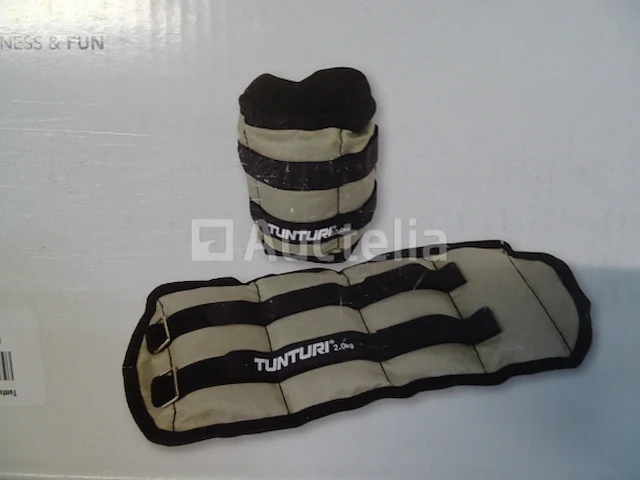 Enkelgewichten & polsgewichten - 2 x 2.0kg - tunturi grijs - afbeelding 1 van  4