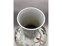 Enorm grote chinese bolvaas met vogels. 38cm diameter! gestempeld. - afbeelding 9 van  37