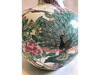 Enorm grote chinese bolvaas met vogels. 38cm diameter! gestempeld. - afbeelding 25 van  37