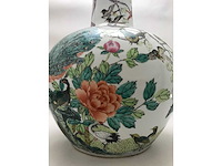 Enorm grote chinese bolvaas met vogels. 38cm diameter! gestempeld. - afbeelding 32 van  37