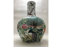 Enorm grote chinese bolvaas met vogels. 38cm diameter! gestempeld. - afbeelding 34 van  37