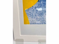 Enrico baj - baj chez picasso - minotaure 1969, litho's 70x50 cm - ingelijst. 83x63cm - afbeelding 3 van  9