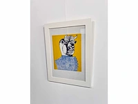 Enrico baj - baj chez picasso - minotaure 1969, litho's 70x50 cm - ingelijst. 83x63cm - afbeelding 5 van  9
