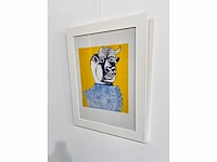 Enrico baj - baj chez picasso - minotaure 1969, litho's 70x50 cm - ingelijst. 83x63cm - afbeelding 7 van  9