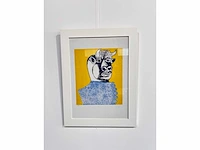 Enrico baj - baj chez picasso - minotaure 1969, litho's 70x50 cm - ingelijst. 83x63cm - afbeelding 9 van  9