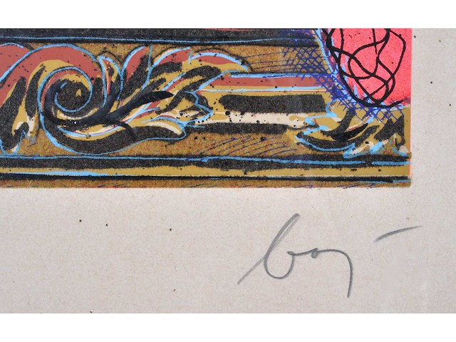 Enrico baj - top secret - gemengde techniek - afbeelding 5 van  11