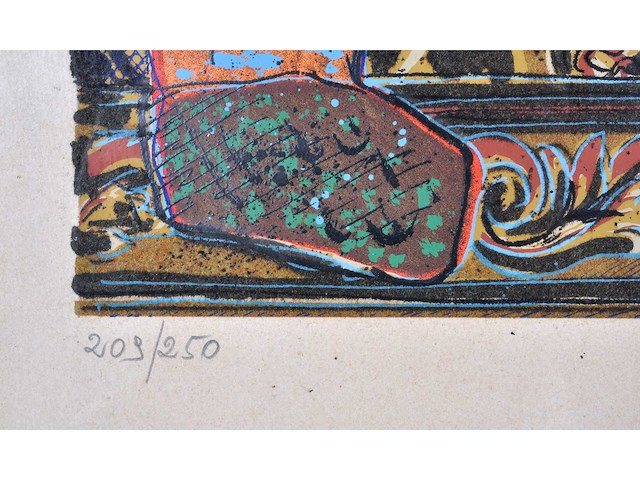 Enrico baj - top secret - gemengde techniek - afbeelding 6 van  11