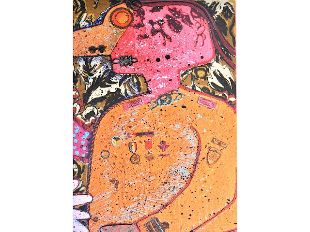 Enrico baj - top secret - gemengde techniek - afbeelding 8 van  11