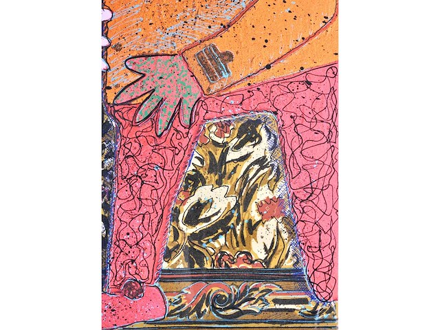 Enrico baj - top secret - gemengde techniek - afbeelding 9 van  11