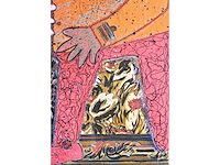 Enrico baj - top secret - gemengde techniek - afbeelding 9 van  11