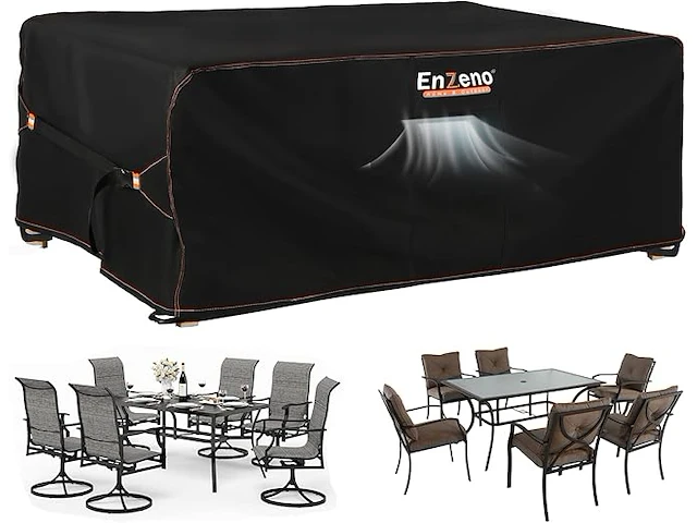 Enzeno afdekking voor tuinmeubelen 300 x 200 x 90 cm - afbeelding 1 van  5